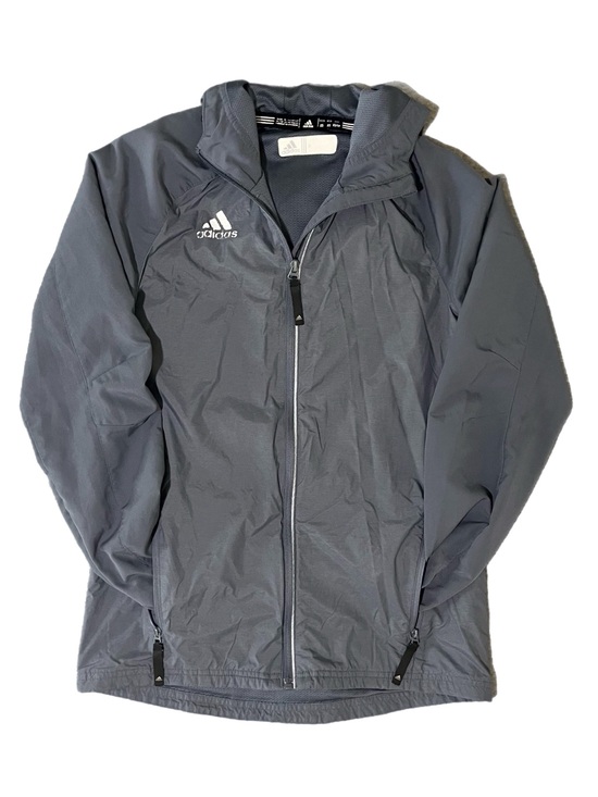 adidas Other - 🪨 Adidas Hooded Windbreaker Jacket in Charcoal Gray | Men’s Sz XS